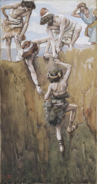 Tiedosto:26307-joseph-cast-into-the-pit-joseph-descendu-dans-la-citerne.jpg